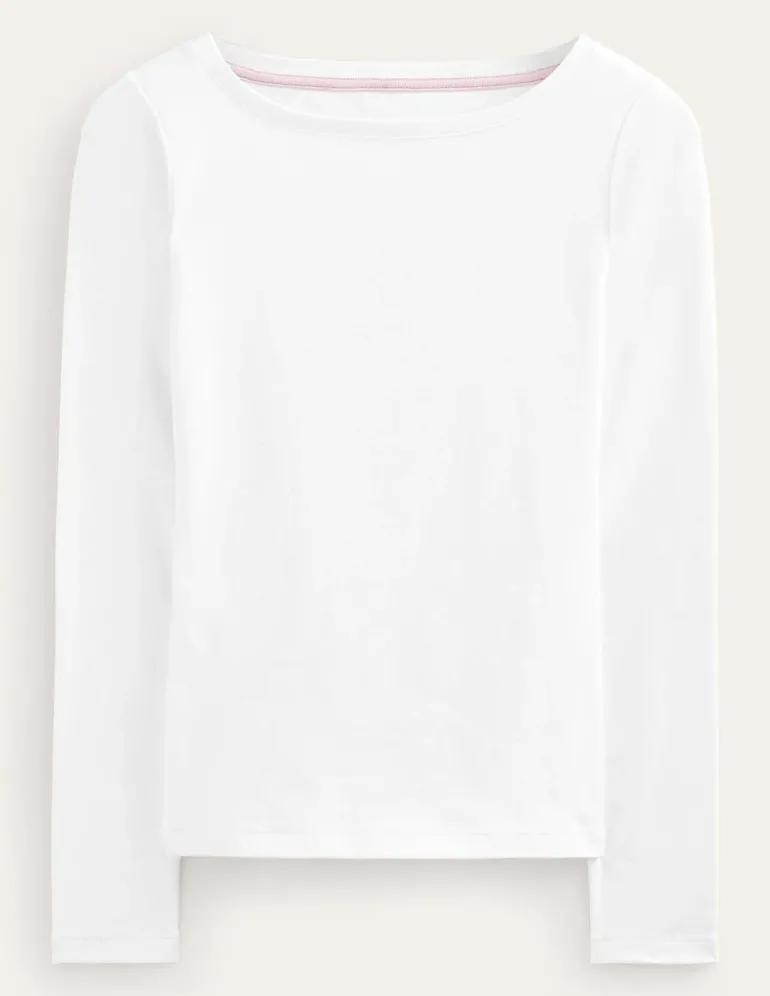 Essential Boat-Neck Jersey Top--Boden Discount