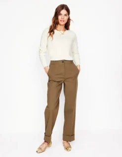 Eva Cashmere Boat Neck Sweater-Warm Ivory-Boden Discount