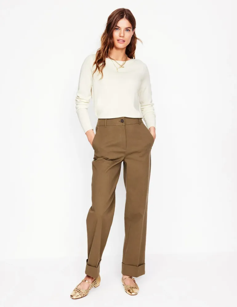 Eva Cashmere Boat Neck Sweater-Warm Ivory-Boden Discount