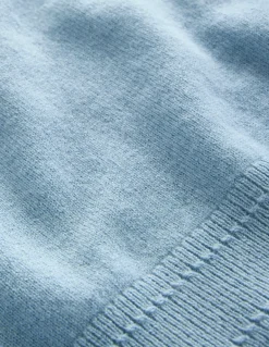 Eva Cashmere Boat Neck Sweater-Tourmaline Blue-Boden Hot