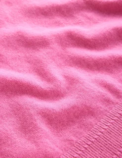 Eva Cashmere Boat Neck Sweater-Pink Tourmaline-Boden Hot