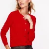 Eva Cashmere Crew Cardigan-Rouge Red-Boden Fashion