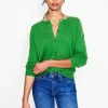 Eva Cashmere Crew Cardigan-Paradise Green-Boden Sale