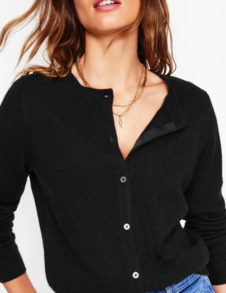 Eva Cashmere Crew Cardigan--Boden Cheap