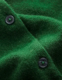Eva Cashmere Crew Cardigan-Pine Green-Boden Shop
