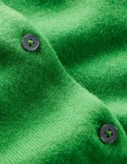 Eva Cashmere Crew Cardigan-Paradise Green-Boden Sale