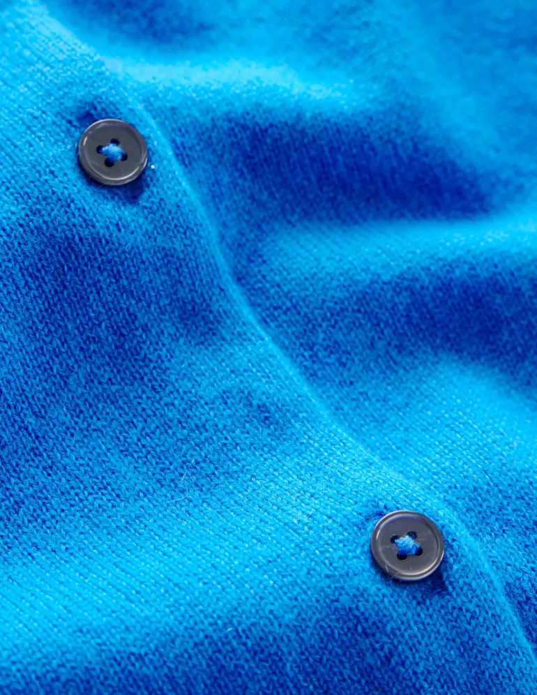 Eva Cashmere Crew Cardigan-Cerulean Blue-Boden Cheap