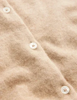 Eva Cashmere Crew Cardigan-Chinchilla Melange-Boden Best