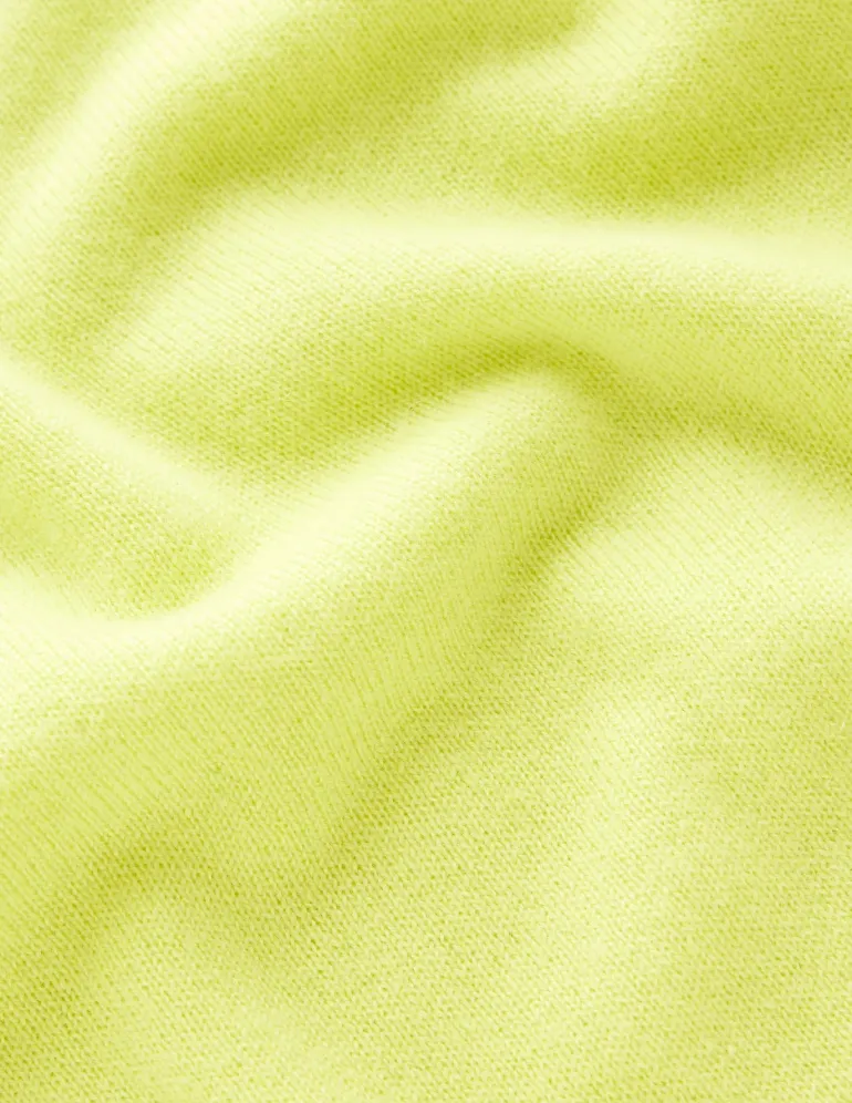 Eva Cashmere Crew Neck Jumper-Soda Yellow-Boden Cheap