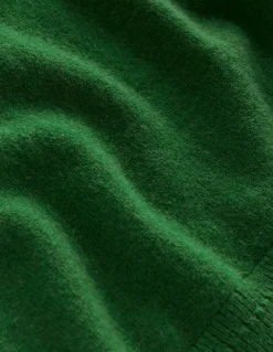 Eva Cashmere Crew Neck Sweater-Pine Green-Boden Online