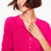Eva Cashmere Cropped Cardigan-Bright Pink-Boden Outlet