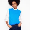 Eva Cashmere Vest-Cerulean Blue-Boden Discount