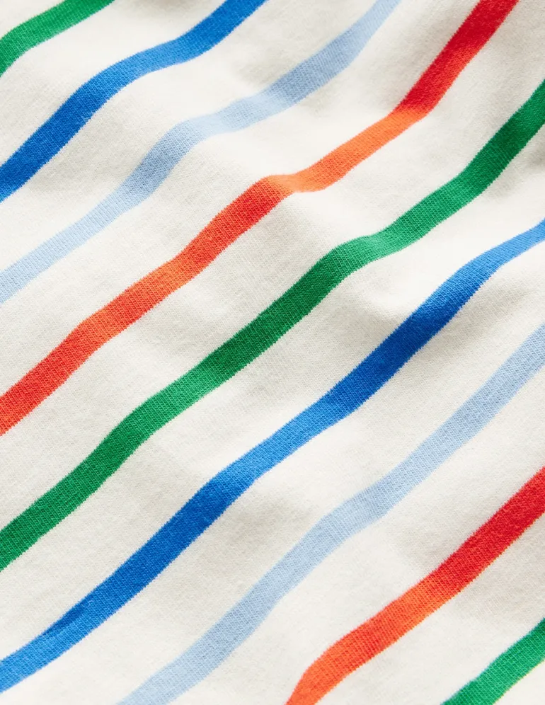 Everyday Breton T-Shirt-Greek Blue/Firecracker Red-Boden Best