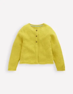 Everyday Cotton Cardigan-Lemon Yellow-Boden Sale