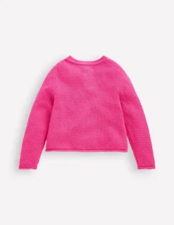 Everyday Cotton Cardigan-Sorbet Pink-Boden Clearance