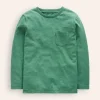 Everyday Long Sleeve T-Shirt-Spruce Green-Boden Clearance