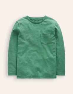 Everyday Long Sleeve T-Shirt-Spruce Green-Boden Clearance