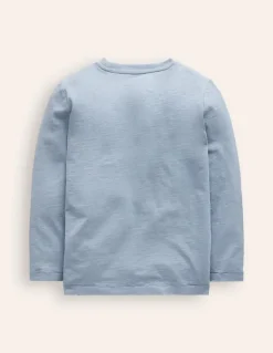 Everyday Long Sleeve T-Shirt-Pebble Blue-Boden Cheap