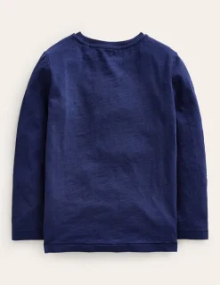 Everyday Long Sleeve T-Shirt-College Navy-Boden Flash Sale