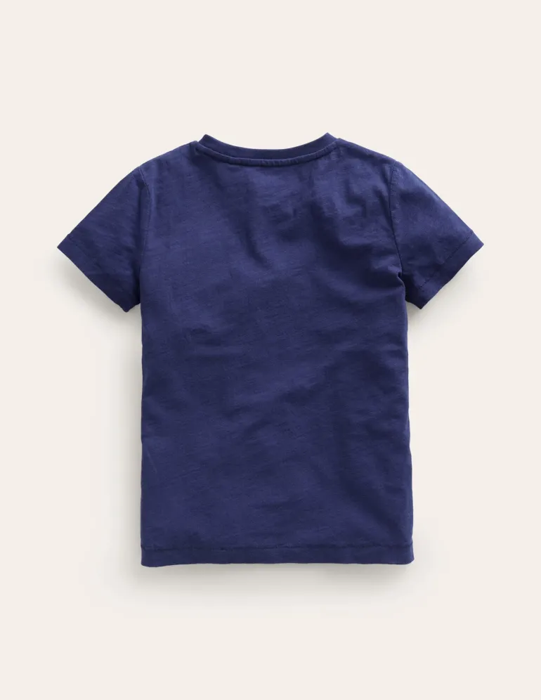 Everyday Short Sleeve T-Shirt-College Navy-Boden Fashion