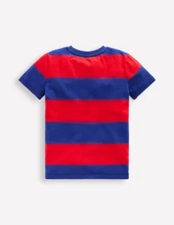 Everyday Short Sleeve T-Shirt-Rockabilly Red / Orion Blue-Boden Outlet