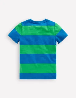 Everyday Short Sleeve T-Shirt-Sapling Green / Starboard Blue-Boden Store