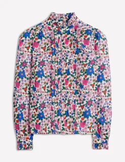Felicity Cotton Blouse-Multi, Blossom Scatter-Boden Best