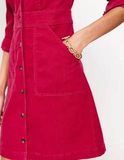 Flora Cord Shirt Dress-Cherries Jubilee-Boden Cheap