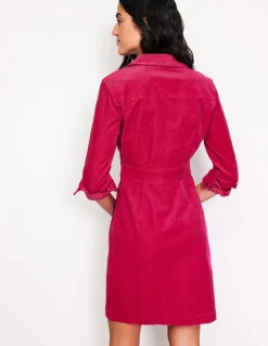 Flora Cord Shirt Dress-Cherries Jubilee-Boden Cheap