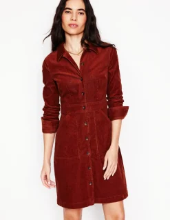 Flora Cord Shirt Dress--Boden Store