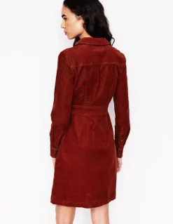 Flora Cord Shirt Dress--Boden Store