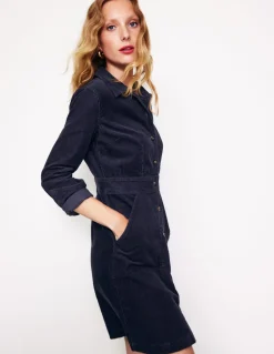 Flora Cord Shirt Dress--Boden Shop