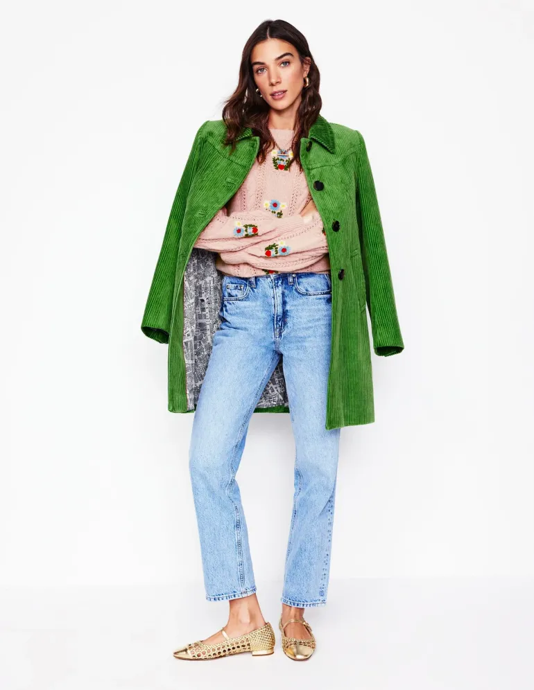 Fluffy Embroidered Sweater-Soft Lavender Pink-Boden Online