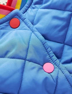 Fun Borg Lined Bomber-Peacock Plume Blue Heartburst-Boden Flash Sale