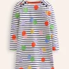 Fun Breton Dress-Multi Spot Stripe-Boden Cheap