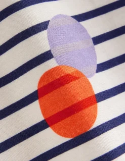 Fun Breton Dress-Multi Spot Stripe-Boden Cheap