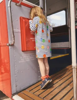 Fun Breton Dress-Multi Spot Stripe-Boden Cheap