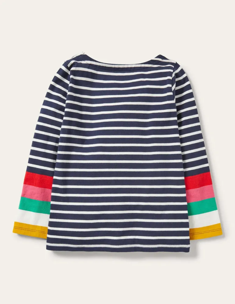 Fun Breton-Ivory/Starboard Navy Rainbow-Boden Shop