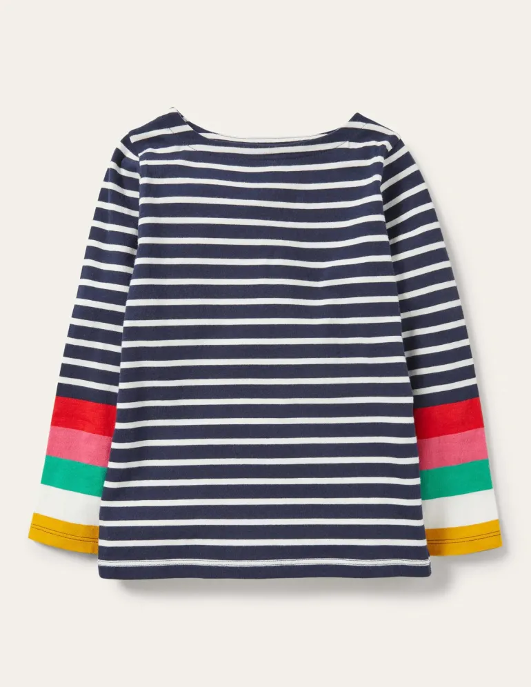 Fun Breton-Ivory/Starboard Navy Rainbow-Boden Shop