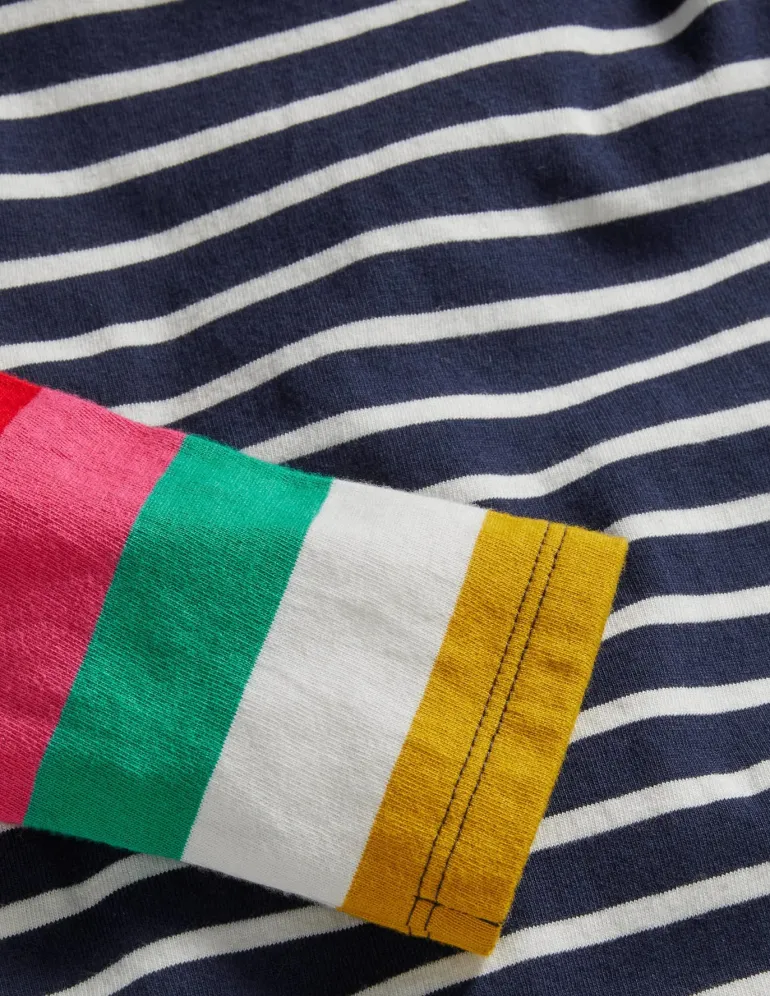 Fun Breton-Ivory/Starboard Navy Rainbow-Boden Shop