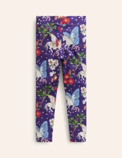 Fun Leggings-Blue Enchanted Unicorn-Boden Best Sale