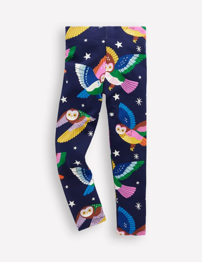 Fun Leggings-College Navy Owls-Boden Best Sale