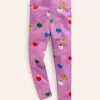 Fun Leggings-Vintage Mauve Rainbow Apples-Boden Hot