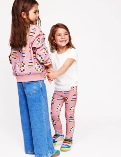 Fun Leggings-Vintage Pink Christmas Trees-Boden Clearance