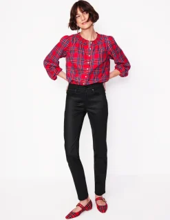 Girlfriend Jeans-Black Coated-Boden Hot