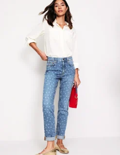 Girlfriend Jeans-Laser Spot-Boden Sale