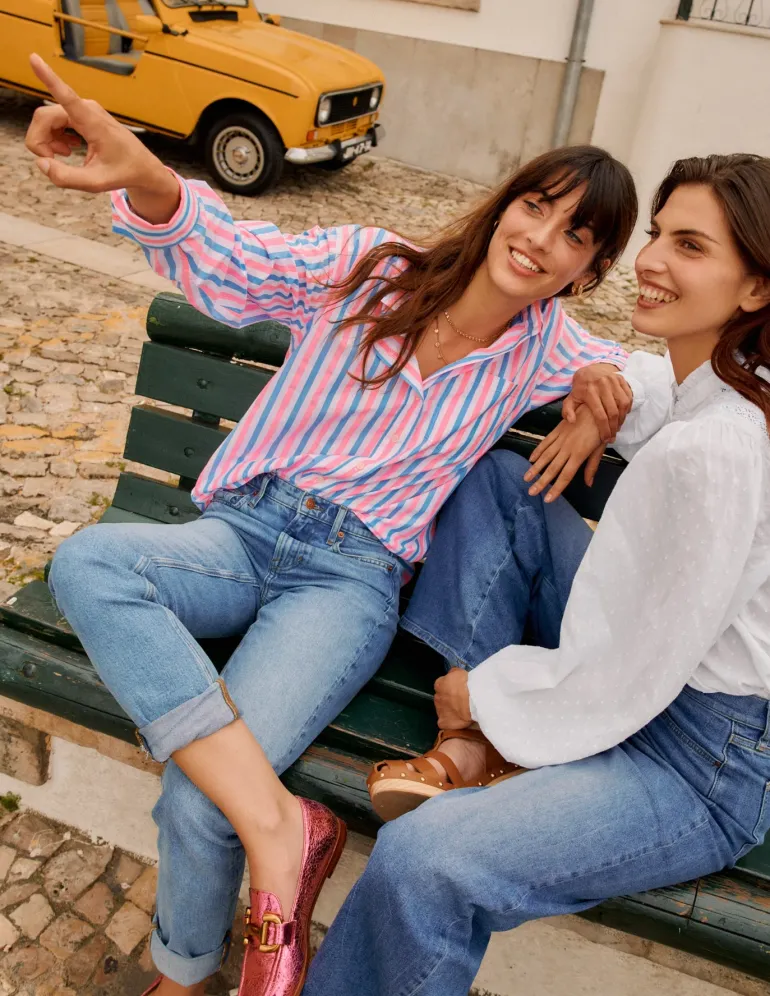 Girlfriend Jeans-Light Vintage-Boden Clearance