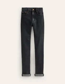 Girlfriend Jeans-Washed Black-Boden Fashion