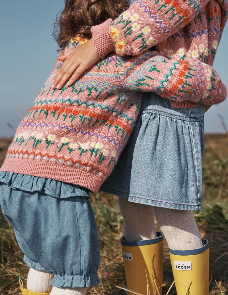 Girls Chambray Bloomer-Light Vintage Denim-Boden Cheap