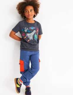 Glow Superstitch T-shirt-Robot Blue Space-Boden Flash Sale